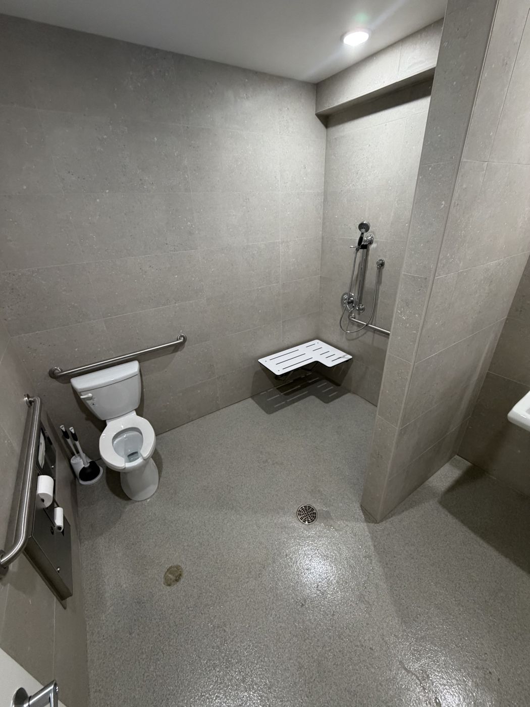 ADA restroom with walk-in shower